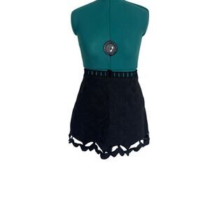 Claudie Pierlot Textured Cut-Out Skirt, Size 12